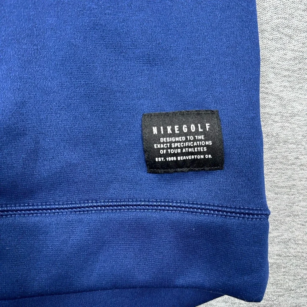 Nike Golf Pullover Mens Size XL Blue Therma Fit 1/4 Zip Long Sleeve NEW